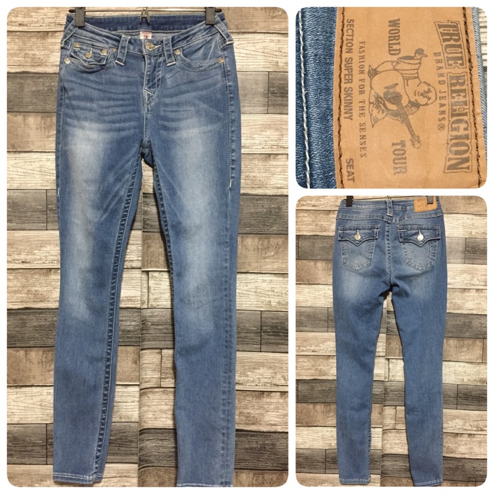 True Religion Blue Skinny Jeans